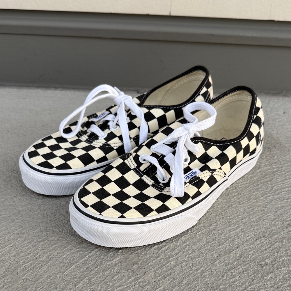 Vans Black and White Checkered Sneakers